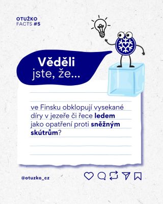 V zimě se řeky ve finském Laponsku mění. Stanou se z nich dálnice pro sněžné skútry, a tak je třeba díry v ledu pořádně...